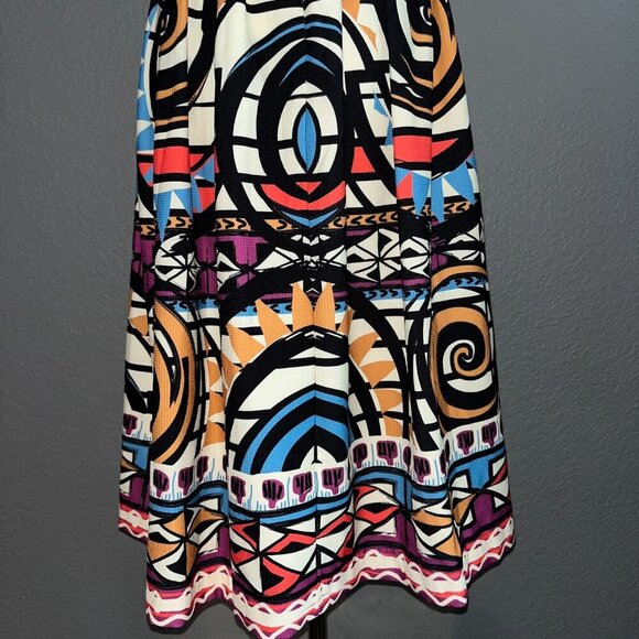 ANTHROPOLOGIE CHAMPAGNE and STRAWBERRY Vibrant Color Pin-Up Girl Dress - NWT -L - Picture 8 of 14